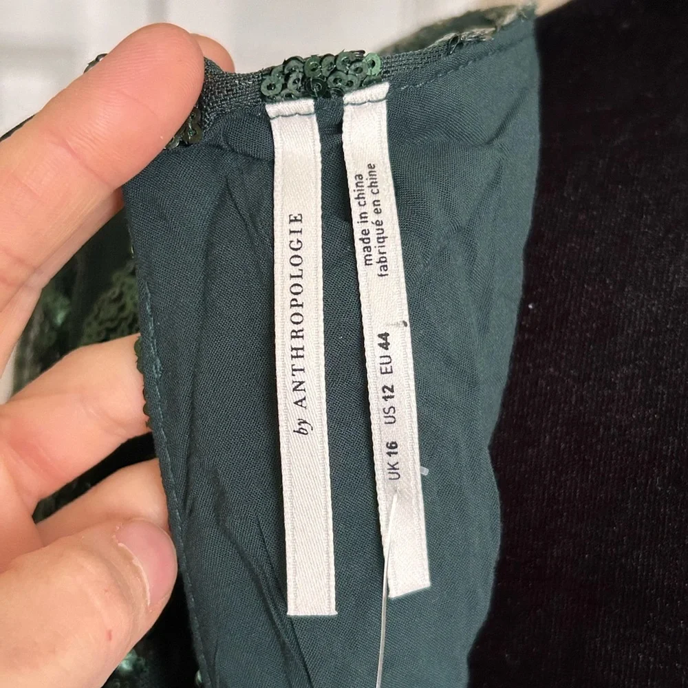 Anthropologie Sequined Open-Back Mini Dress - Picture 11 of 12